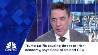 Trump tariffs causing threat to Irish economy, says Bank of Ireland CEO