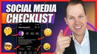 2021 Social Media CHECKLIST for Real Estate Agents