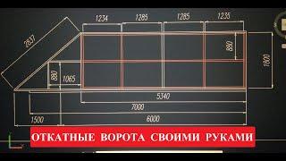 Откатные ворота своими руками