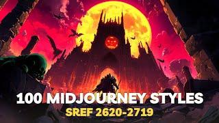 100 Midjourney STYLE reference CODES (2620-2719)