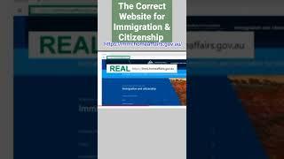 The Correct Website for  Immigration Australia - Australian Visa