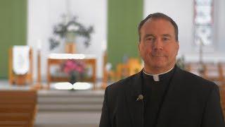 Fr. Talbot "Welcome to St. Mary of the Lake Parish".