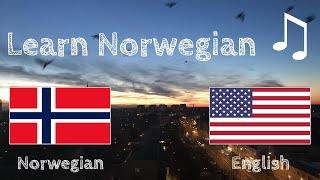 Learn before Sleeping - Norwegian (native speaker)  - with music