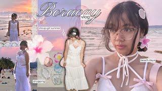 BORACAY VLOG ⋆｡˚ 𓇼 ; island life, shopping, shoujo girl summer, banana boat, aesthetic beach days