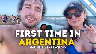 Culture Shock! My Sisters First Visit to Argentina | Beach Day in Mar del Plata