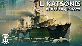 Katsonis Buffed To Nearly Gdansk DPM! (World of Warships)