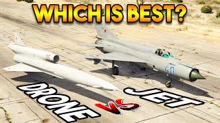 GTA 5 : JET PLANE VS DRONE PLANE (WHICH IS BEST?)