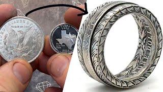 Turning 2 Coins into a Spinner Ring