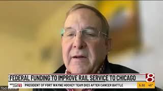 Federal funding to improve rail service from Indianapolis to Chicago