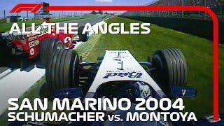 Schumacher vs. Montoya - All The Angles | 2004 San Marino GP