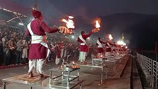 live Ganga aarti triveni ghat Rishikesh 22/dec/24