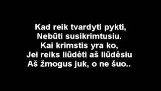 Domas - Aš už liūdesį (su žodžiais)