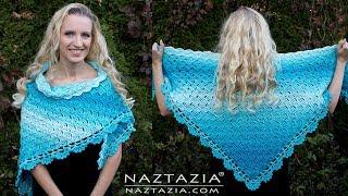 HOW to CROCHET SPLENDID SHAWL - C2C Stitch Wrap by Naztazia