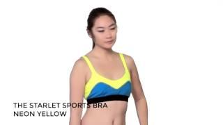 THE STARLET SPORTS BRA NEON YELLOW