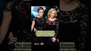 No one realized that Emma Watson almost got excluded from the Harry Potter cast #usa
