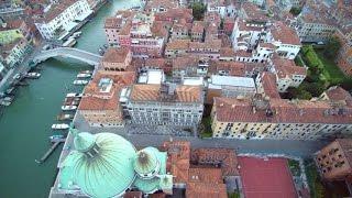 Venice, Grand Canal and Aerial City Tour (4K Footage) *BEST FULL SCREEN*