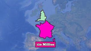 What if England and France Was A Single independent Country | Country Comparison | Data Duck 3.o