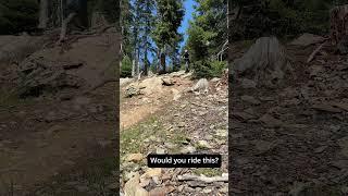 Would you ride this? #mtbgirls #mtb #downhillgirl #downhillmountainbike #mountainbike