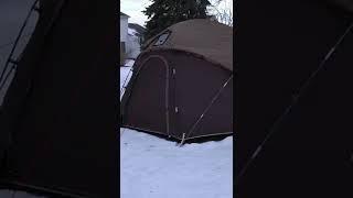 Setting up Wood Stove in Hot Tent #shorts