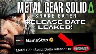 Metal Gear Solid Delta Snake Eater Release Date Leaked?