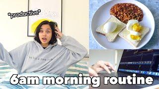 #ad 6am morning routine *realistic* | clickfortaz