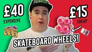 THE CHEAPEST VS THE MOST EXPENSIVE SKATEBOARD WHEELS AT SKATEHUT!!