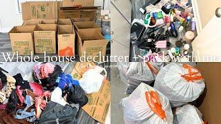 Moving vlog | Part 1: whole house declutter + pack with me to move into our new home!