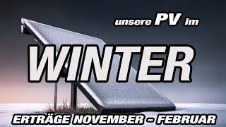 Solar system in winter: The valley of tears! Our figures November - February