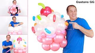 Balloon cupcakes  Candy party - gustavo gg