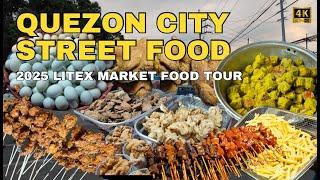 [4K] 2025 Philippine Street Food Tour at Litex Market | Batasan Road, Commonwealth Quezon City