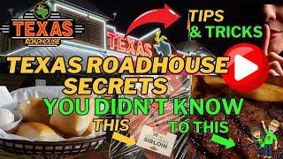 TEXAS ROADHOUSE SECRETS YOU DIDN'T KNOW 2024 #travel  #steak #texasroadhouse #tipsandtricks