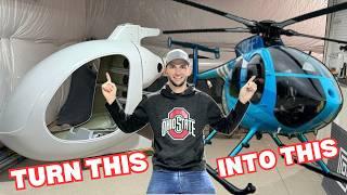 ! ! !GIVEAWAY! ! ! Custom Carbon Fiber Seat | Basement Kit Helicopter Build Ep .6