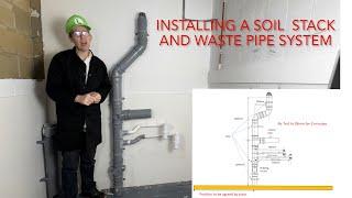 Installing a soil stack and waste pipe system with worksheet at the end