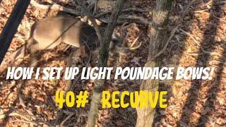 How I Set Up Lightweight Traditional Hunting Bows! 38# Recurve/ Arrows & Broadheads!