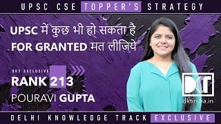 UPSC CSE | How To Crack CSE & Mistakes To Avoid | By Pouravi Gupta, Rank 213 CSE 2023