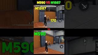 M590 VS M1887  Which One Is The Best Shotgun? #freefire #tipsandtricks @NTW.GAMING