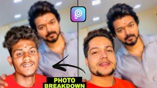 How to Edit Selfie With Vijay PicsArt Tamil | Selfie Image Breakdown - Sk Editz Tamil