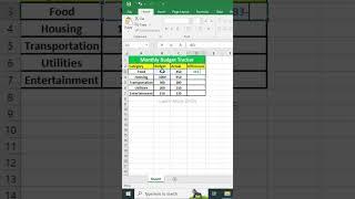 How to Calculate a Monthly Budget Tracker in Excel and Subtract Expenses | Easy Step-by-Step Guide"