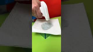 An easy way to remove stickers and price tags using glass cleaner #shorts