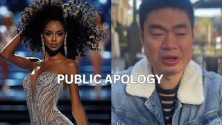 JUST IN: PAGEANT CORESPONDENT ADAM GENATO PUBLIC APOLOGY TO MISS UNIVERSE ASIA 2024 CHELSEA MANALO