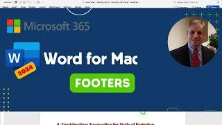 How to Add and Customize Footers in Microsoft Word for Mac