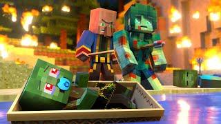 The minecraft life | Lost little zombie boy | VERY SAD STORY  | Minecraft animation