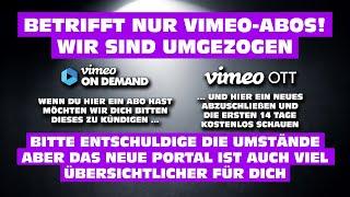 BETRIFFT NUR ABONNENTEN AUF VIMEO! - WIR SIND UMGEZOGEN - CHECK DAS NEUE VIMEO PORTAL