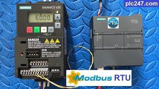 Siemens S7 1200 "Modbus RTU" Sinamics V20 VFD