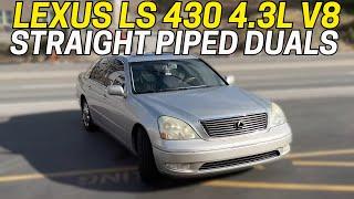 2003 Lexus LS 430 4.3L V8 Exhaust Sound w/ Straight Pipes!