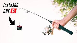 Insta360 ONE R on a FISHING POLE