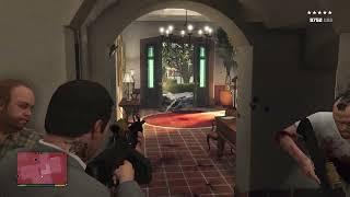 GTA V Ultimate Showdown: Michael & Crew's 5-Star Rampage at the De Santa Mansion