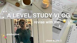 STUDY VLOG | revise & spend the evening with me, alevel diaries ep.1 *:･ﾟ