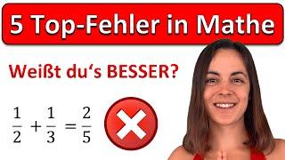  Viele SCHÜLER machen diese 5 MATHE FEHLER! | DU aber nicht, oder?