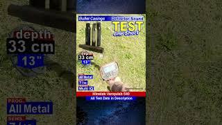 Minelab Vanquish 540 Metal Detector | Real test with 4 Bullet Casings - Weight : 38g / 1.340 oz